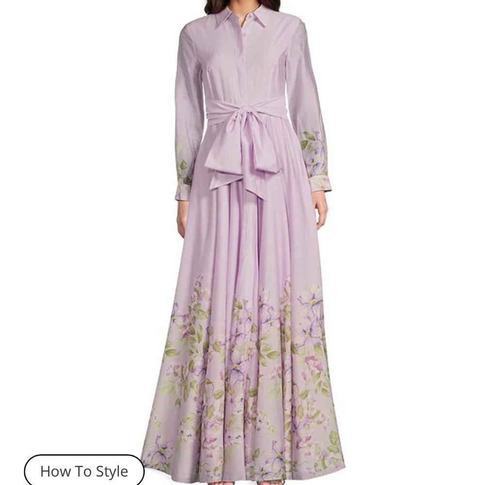 Alex Marie Purple Long Sleeve Dress